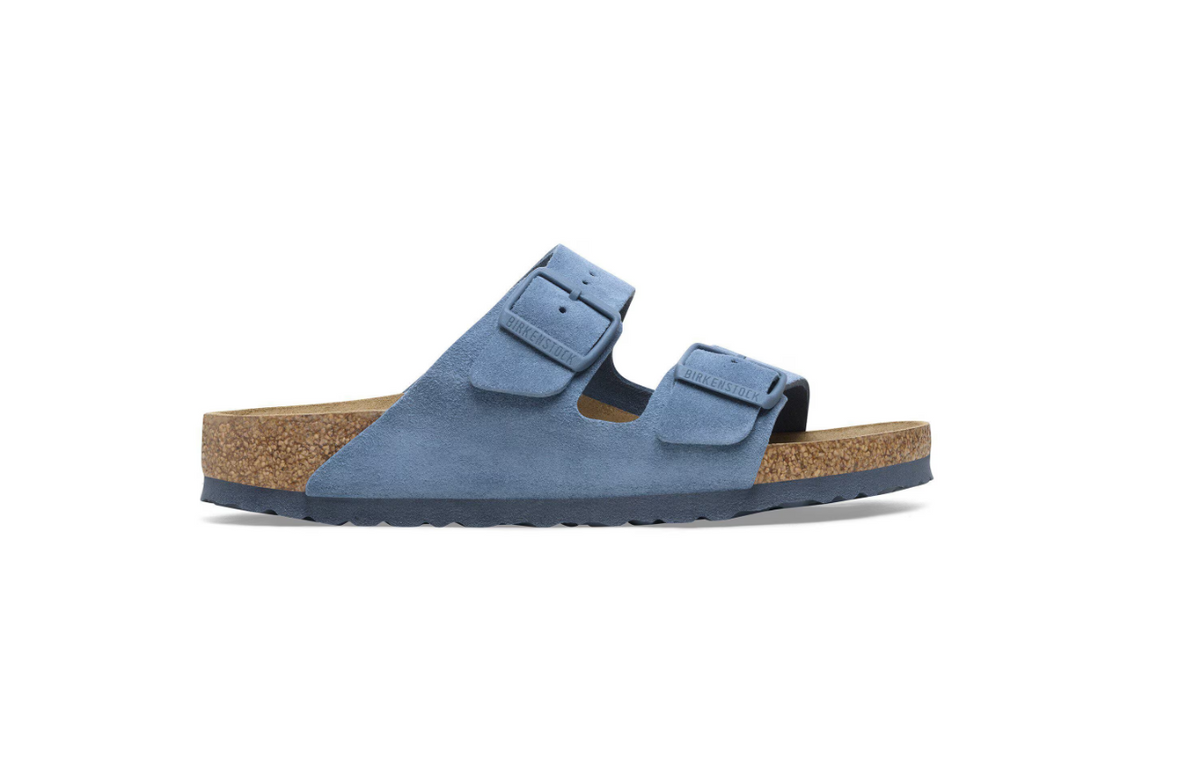 Birkenstock Arizona Soft Footbed Suede Leather Elemental Blue