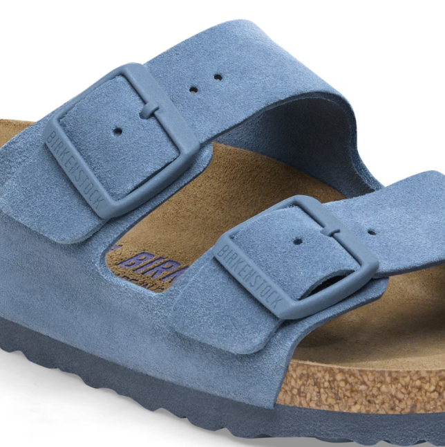 Birkenstock Arizona Soft Footbed Suede Leather Elemental Blue