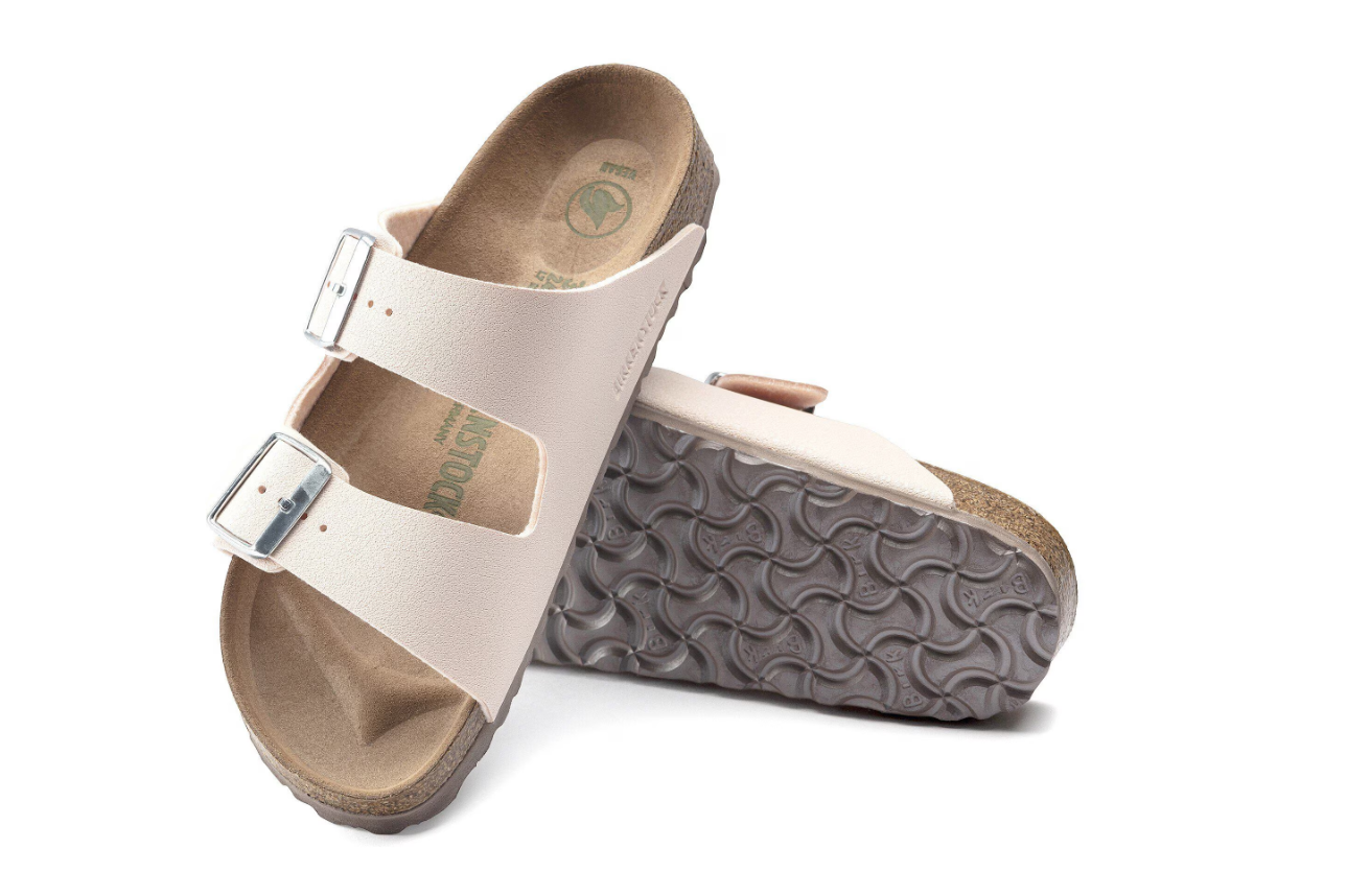 Birkenstock Arizona Vegan Birkibuc Light Rose Sandals