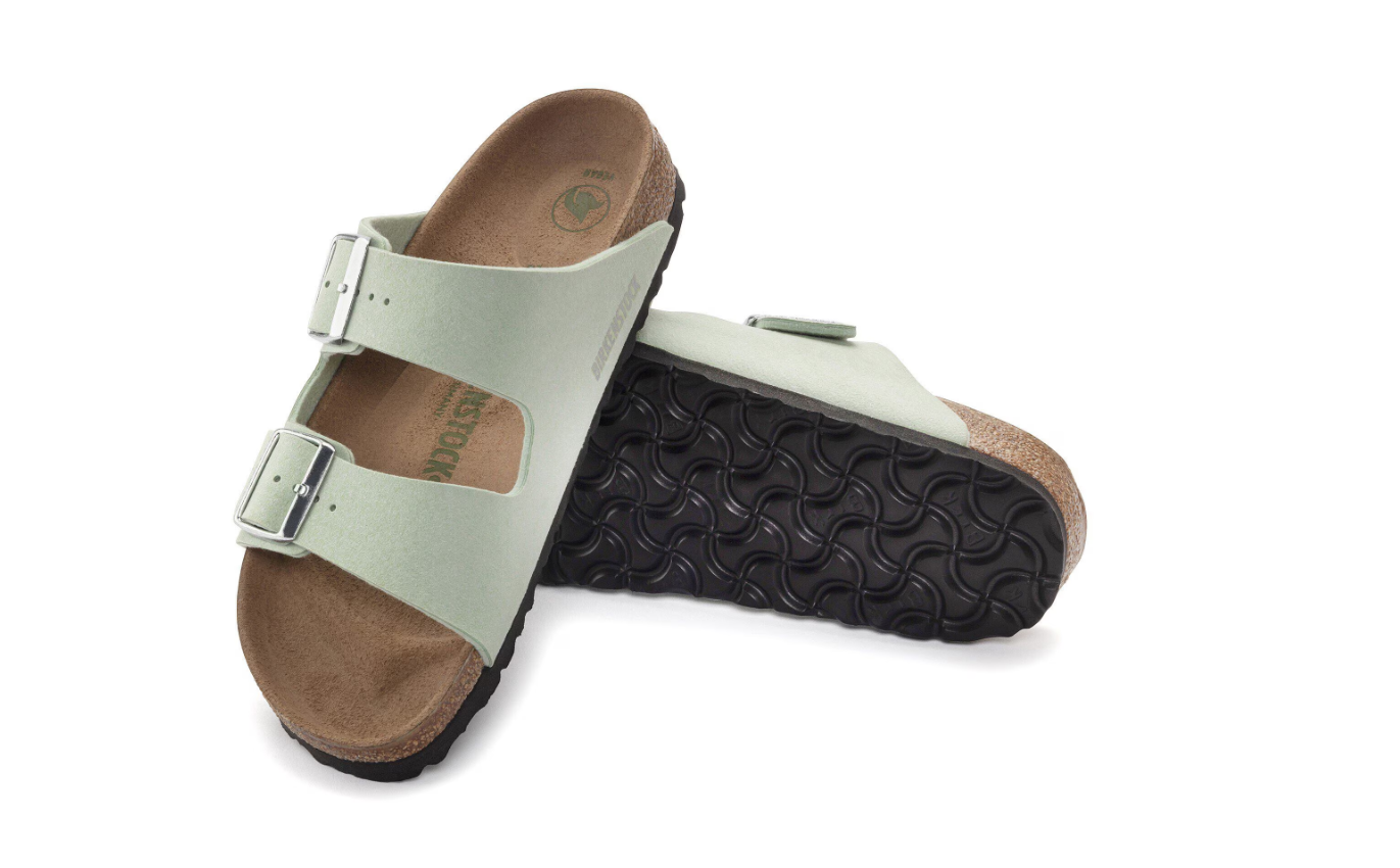 Birkenstock Arizona Vegan Synthetik Soft Birki Vegan Matcha