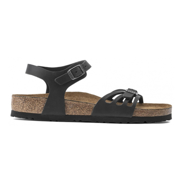 Birkenstock Bali Soft Footbed Oiled Leather Black Sandals
