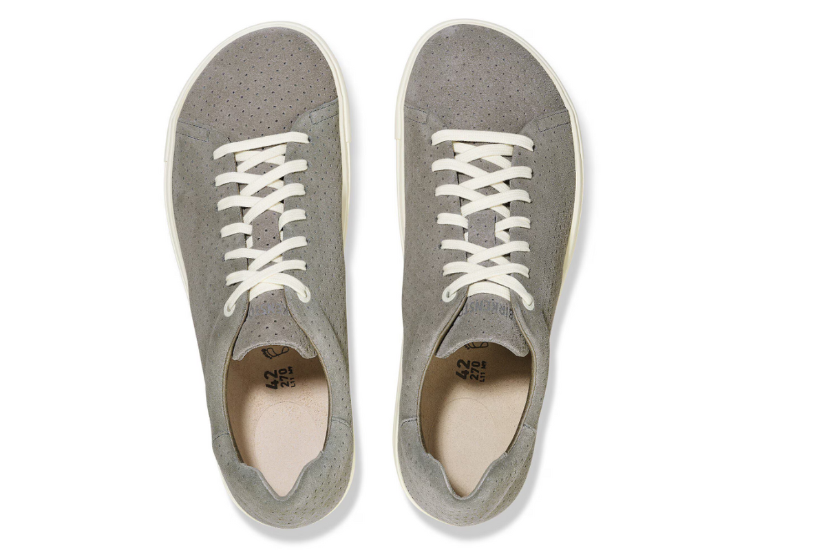 Birkenstock Bend Low Suede Leather Embossed Dotted Stone Coin