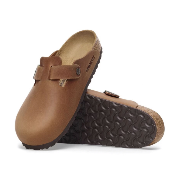 Birkenstock Boston BS Oiled Leather Cognac Clog
