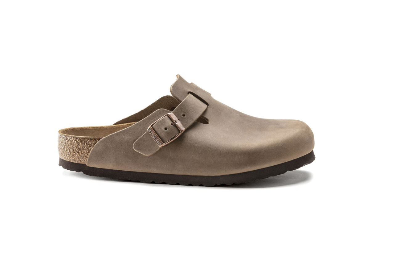Birkenstock Boston Oiled Leather Tobacco Brown Clogs