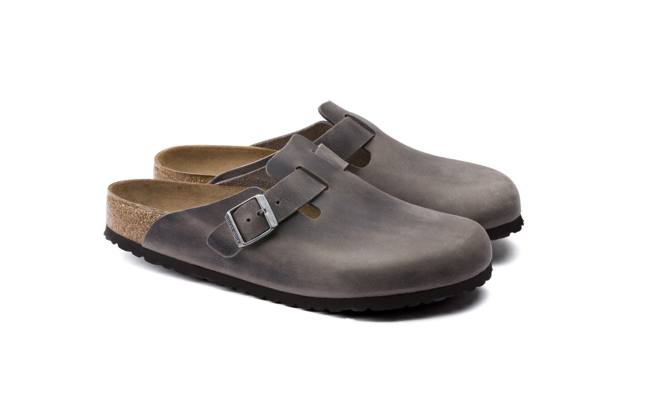 Birkenstock Boston Soft Footbed Oiled Leather Iron