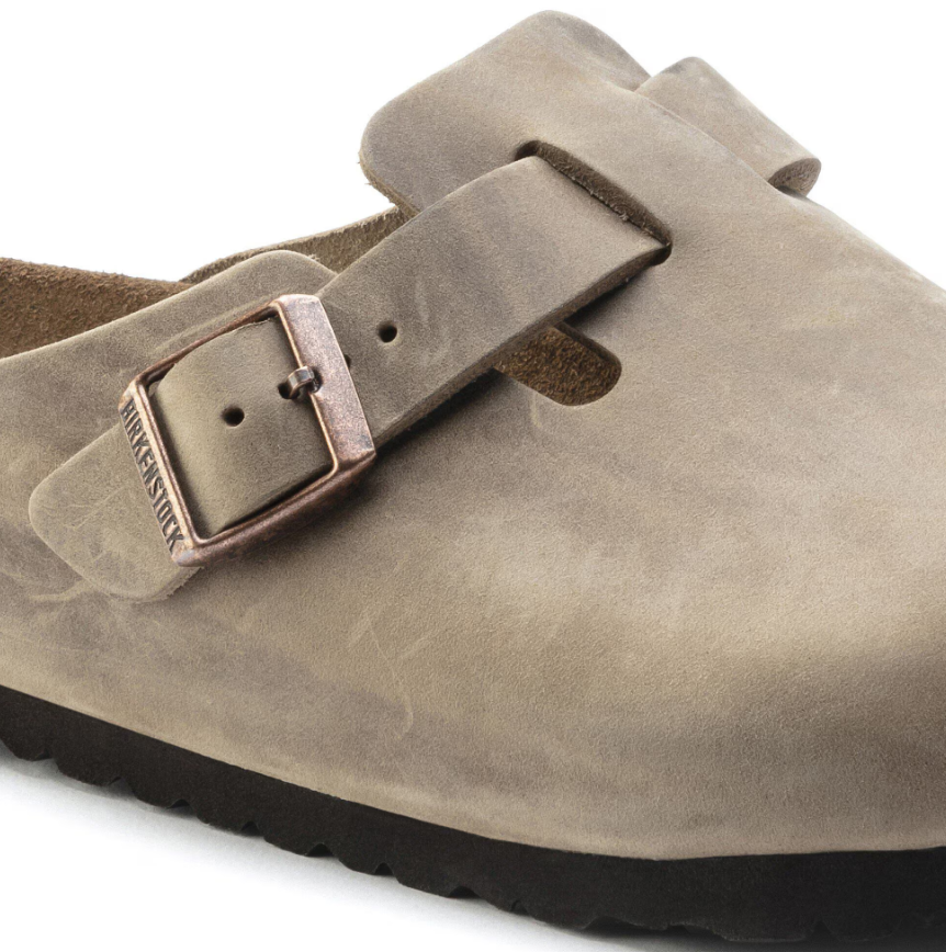 Birkenstock Boston Soft Footbed Oiled Leather Tobacco Brown