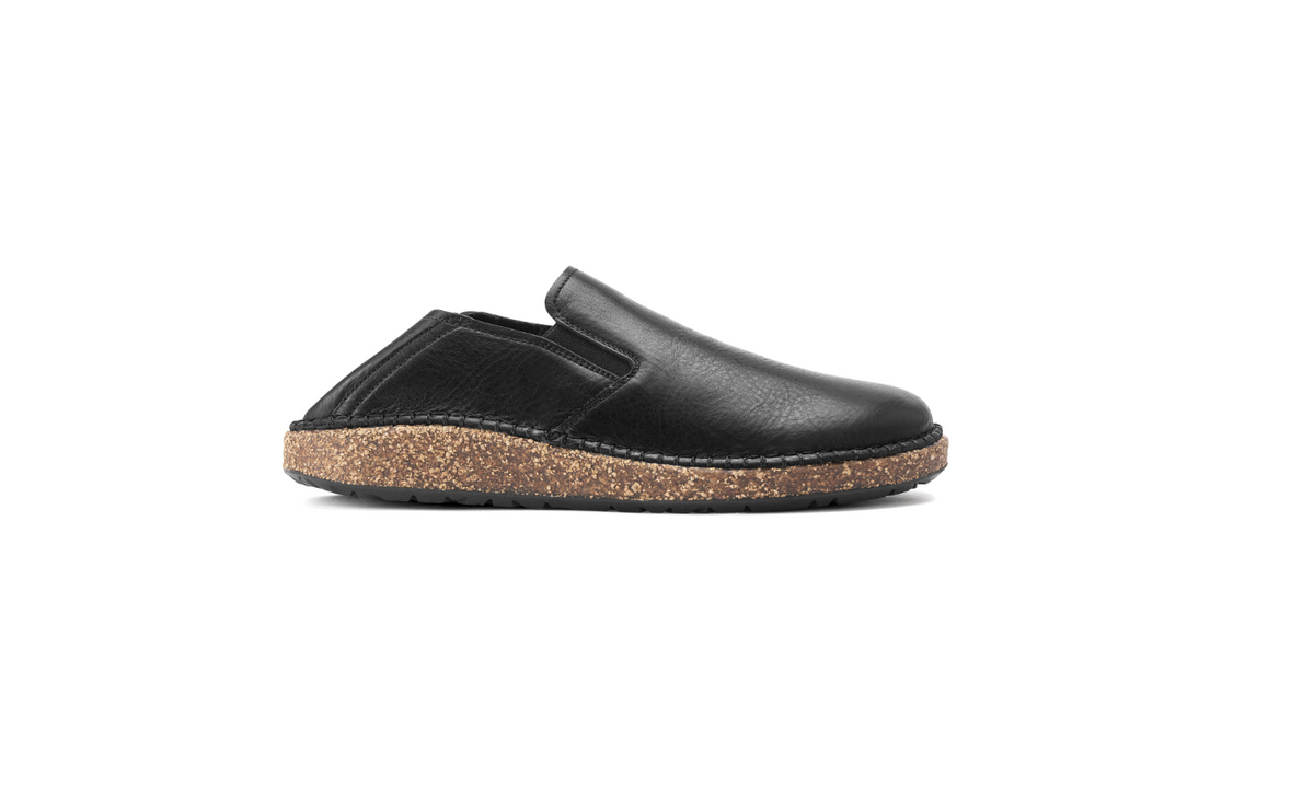 Birkenstock Callan Natural Leather Vintage Wood Black
