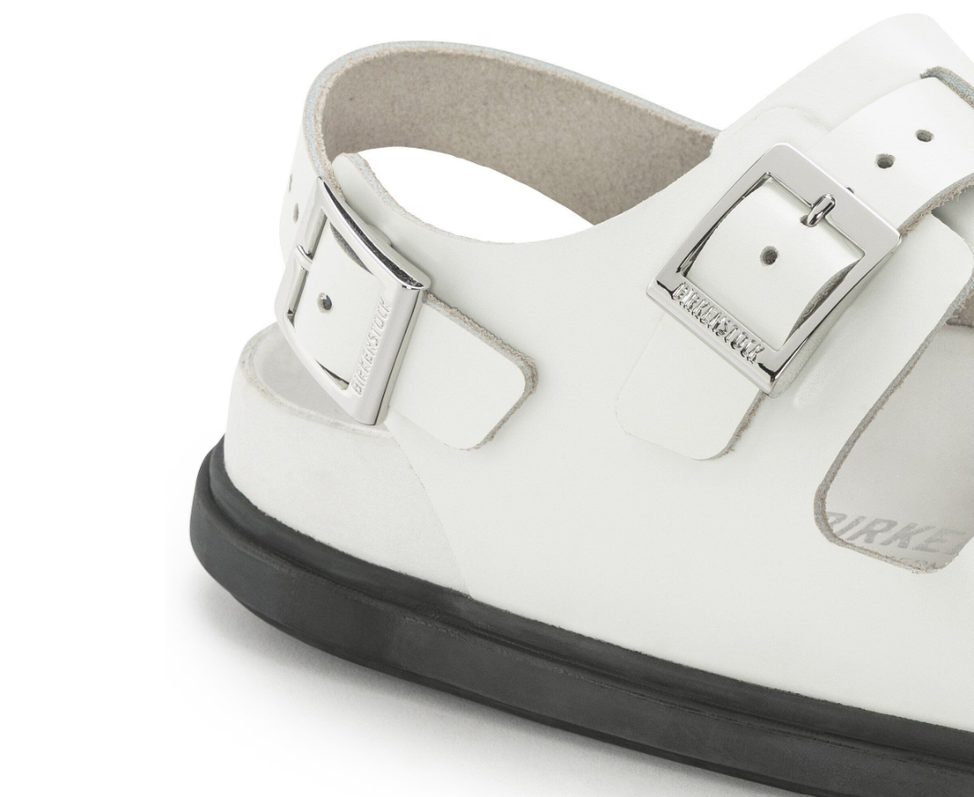 Birkenstock Cannes Natural Leather Exquisite White Sandals