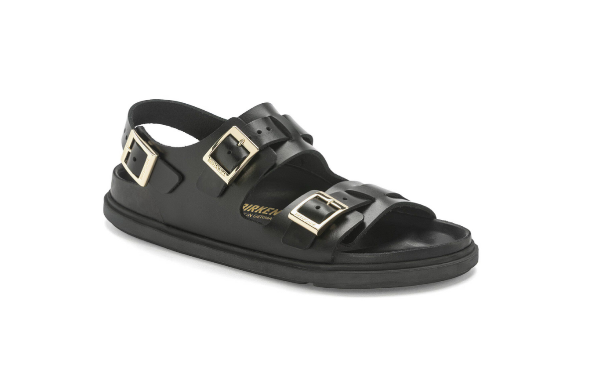 Birkenstock Cannes Natural Leather Exquisite Black Sandals