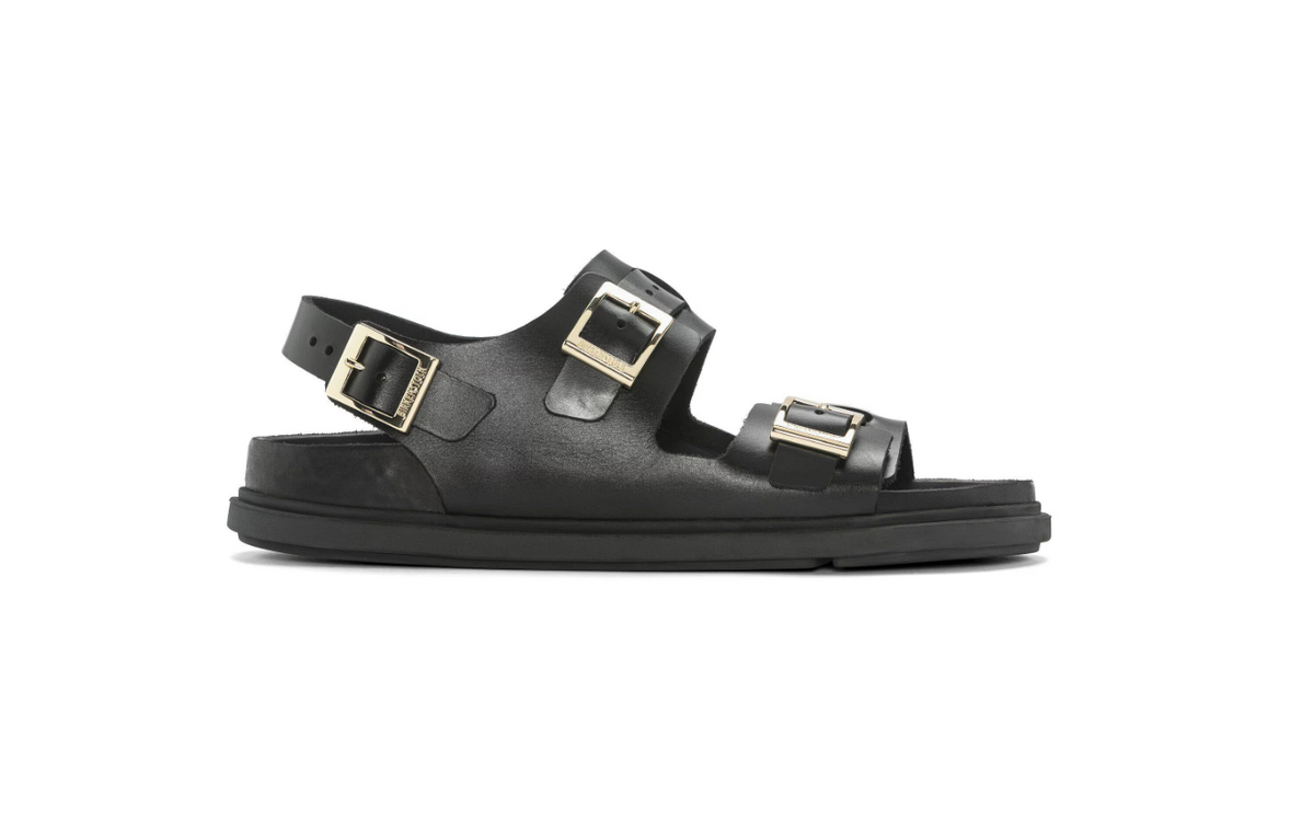 Birkenstock Cannes Natural Leather Exquisite Black Sandals