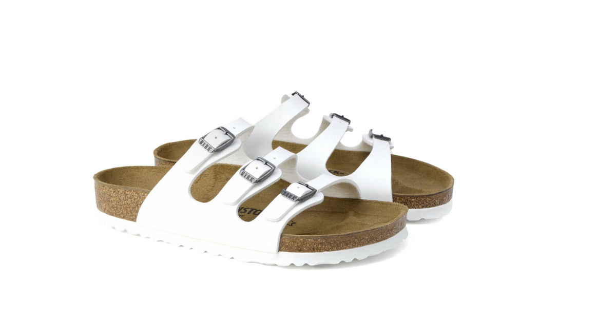Birkenstock Florida Birko-Flor White Sandals