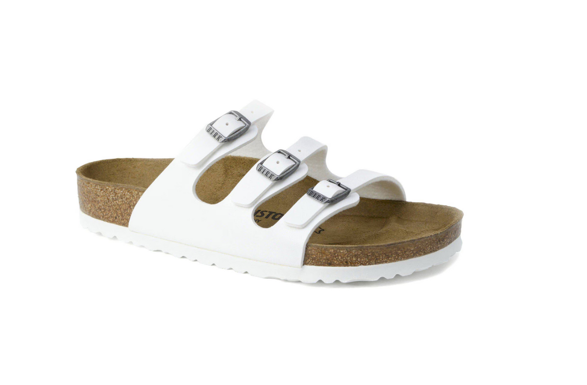 Birkenstock Florida Birko-Flor White Sandals