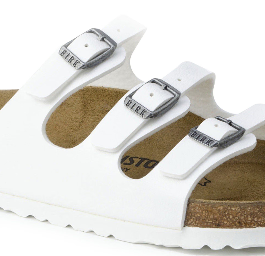 Birkenstock Florida Birko-Flor White Sandals