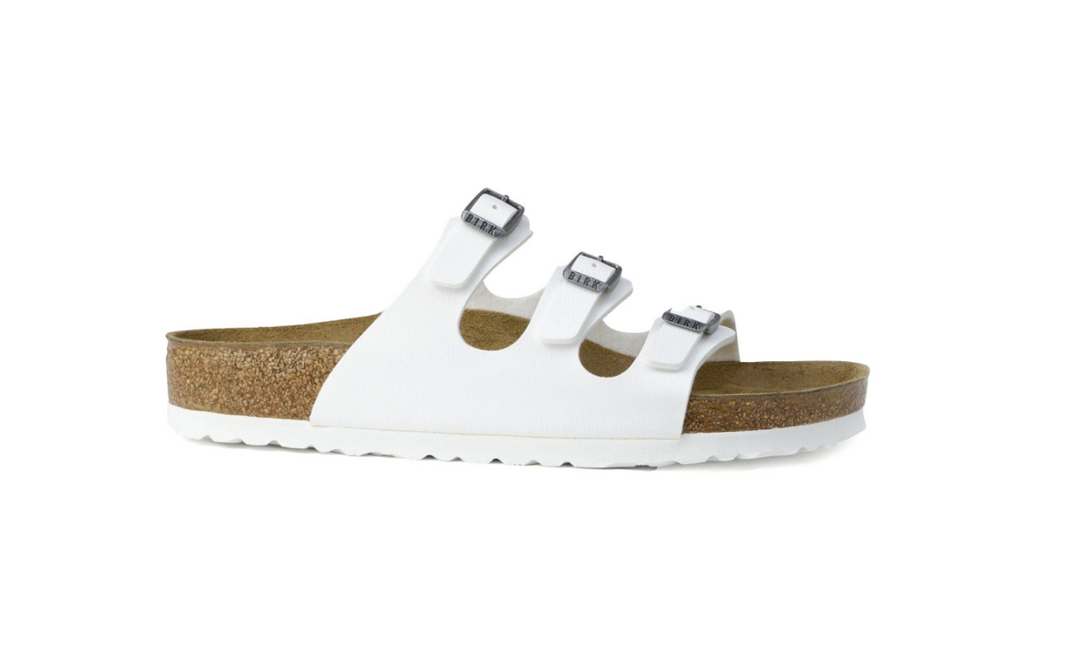 Birkenstock Florida Birko-Flor White Sandals