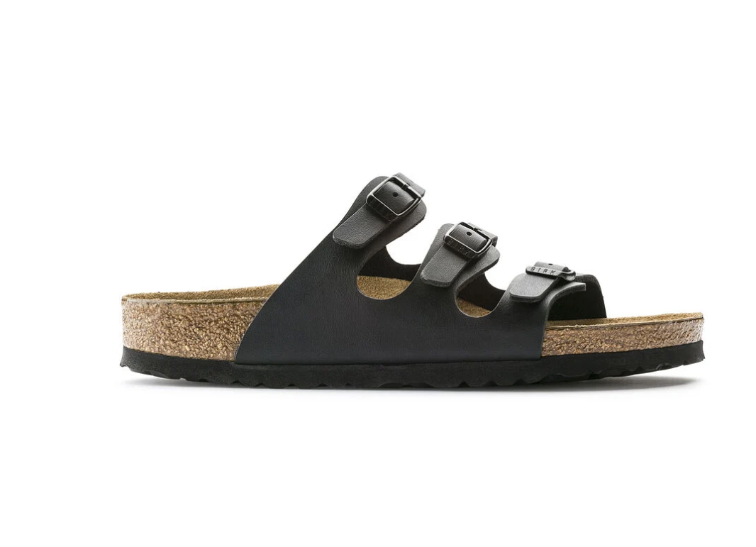Birkenstock Florida Soft Footbed Birko-Flor Sandals - Black