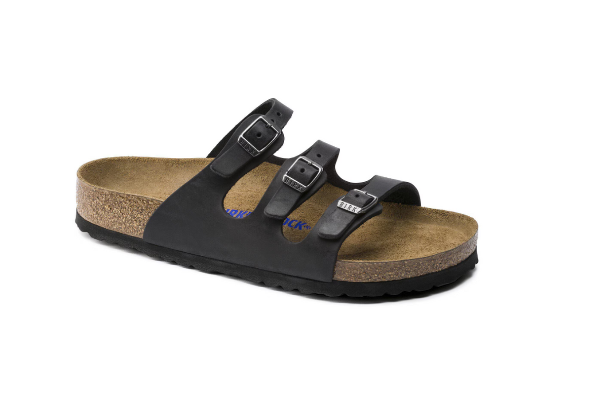 Birkenstock Florida Soft Footbed Oiled Leather Black