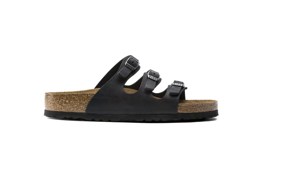 Birkenstock Florida Soft Footbed Oiled Leather Black