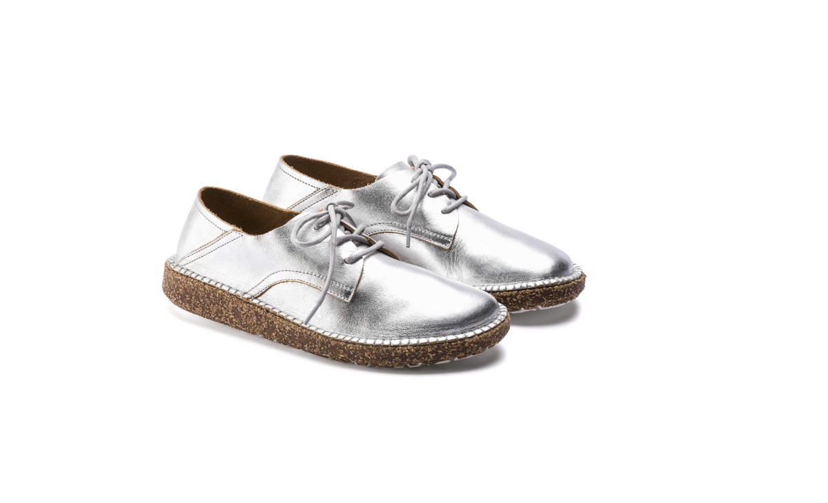Birkenstock Gary Natural Leather Silver