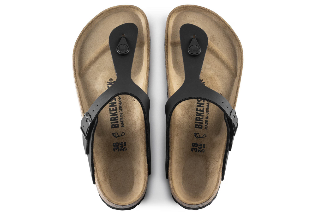 Birkenstock Gizeh Birko-Flor Black Sandals