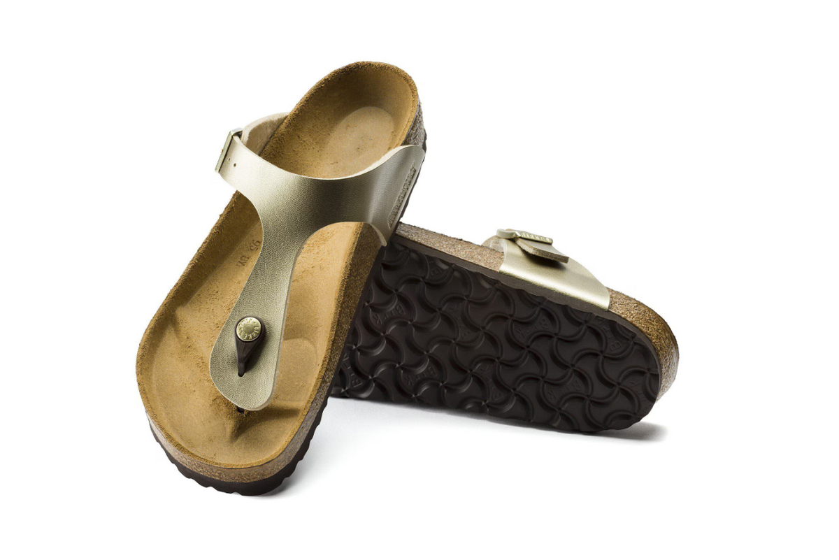 Birkenstock Gizeh Birko-Flor Gold Sandals