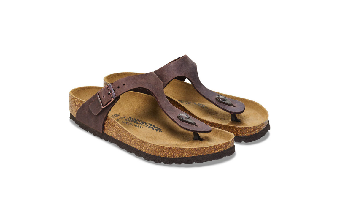 Birkenstock Gizeh Oiled Leather Sandals Habana Regular