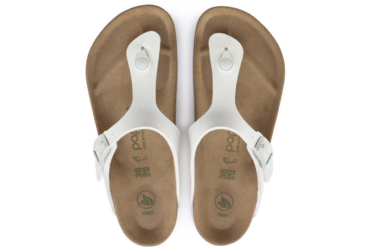 Birkenstock Gizeh Platform Vegan Birko-Flor White Regular