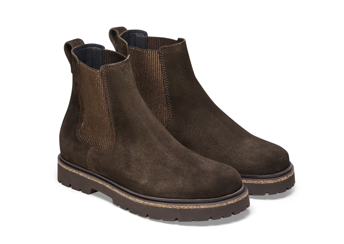 Birkenstock Highwood Slip On Women Suede Leather Mocha Narrow