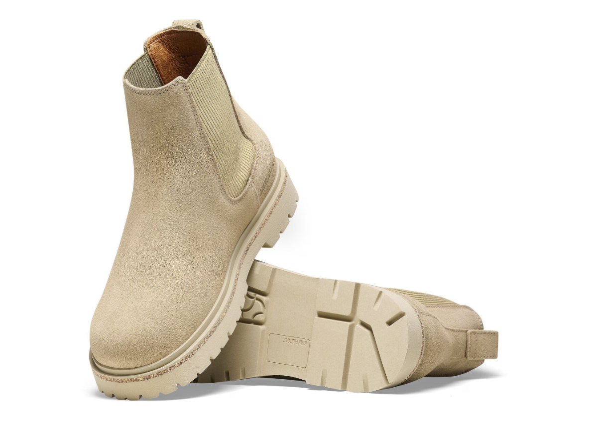 Birkenstock Highwood Slip On Women Suede Leather Taupe Regular