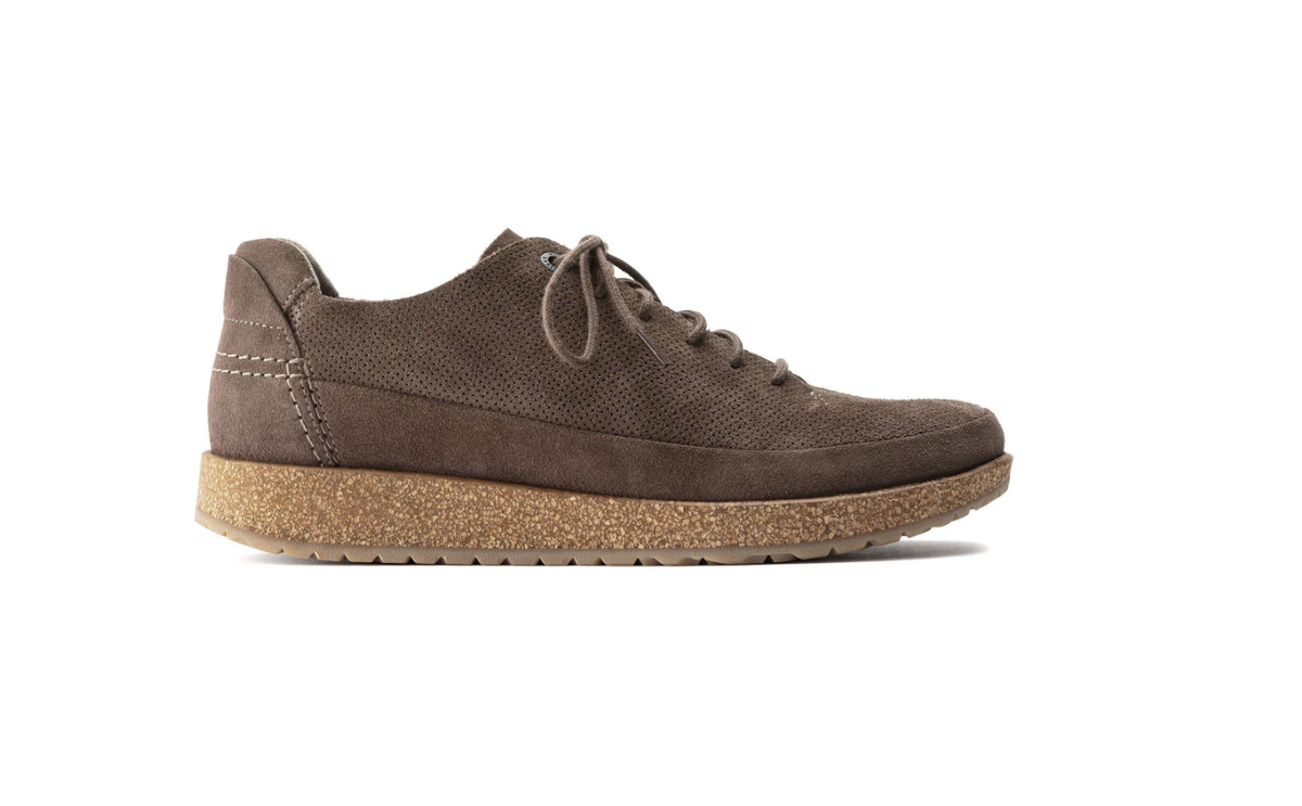 Birkenstock Honnef Light Suede Leather Gray Taupe Regular