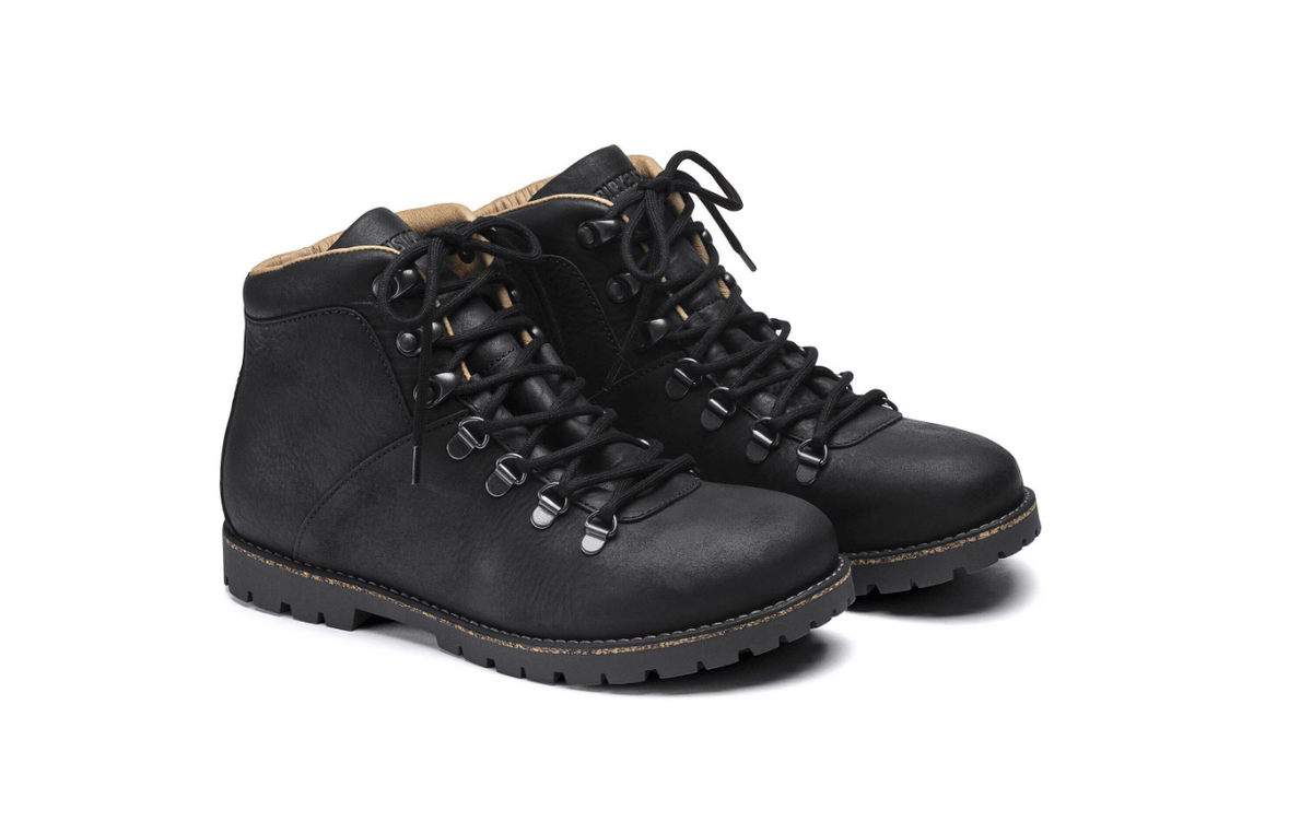 Birkenstock Jackson Nubuck Leather Black Narrow
