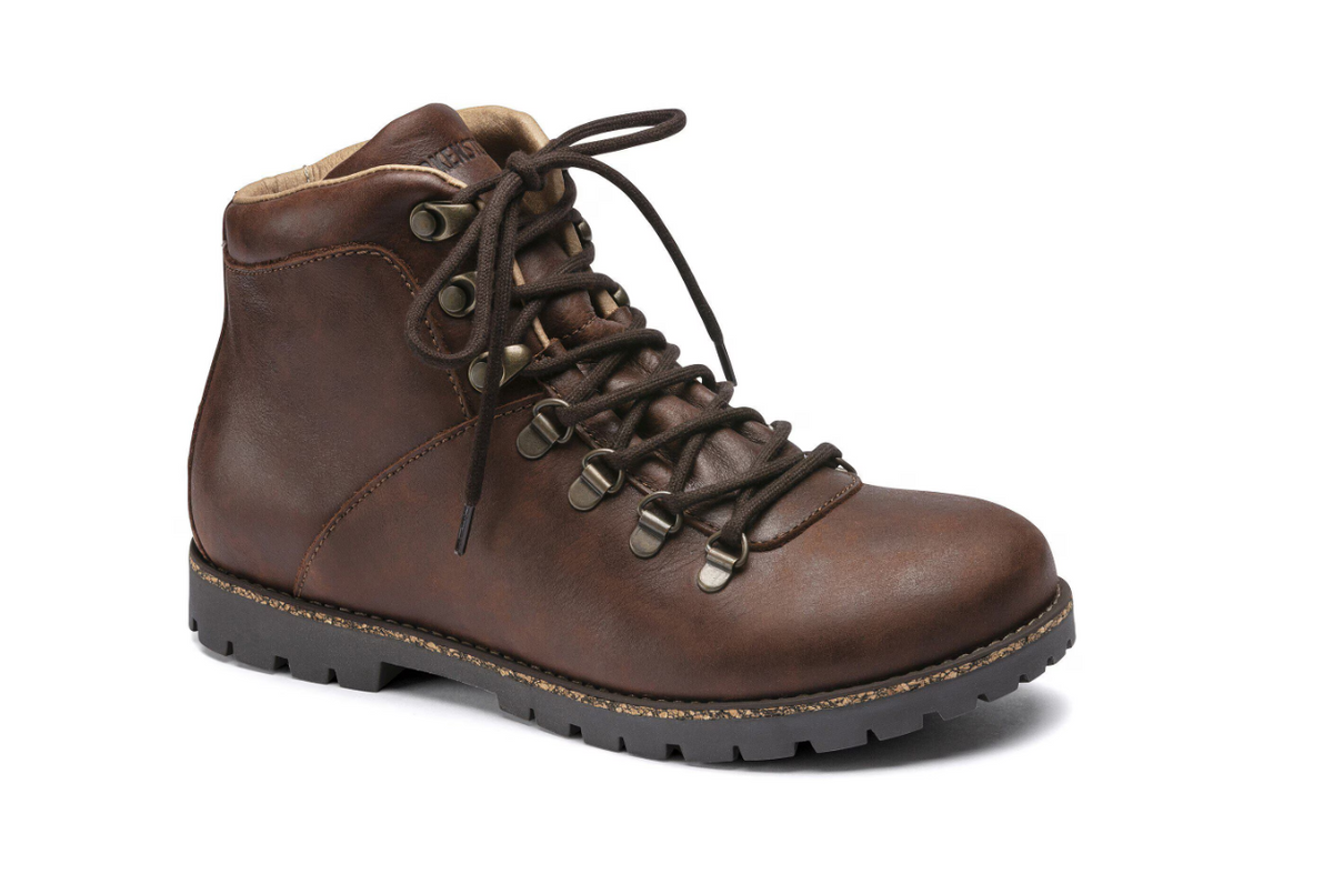Birkenstock Jackson Nubuck Leather Boots Dark Brown Regular