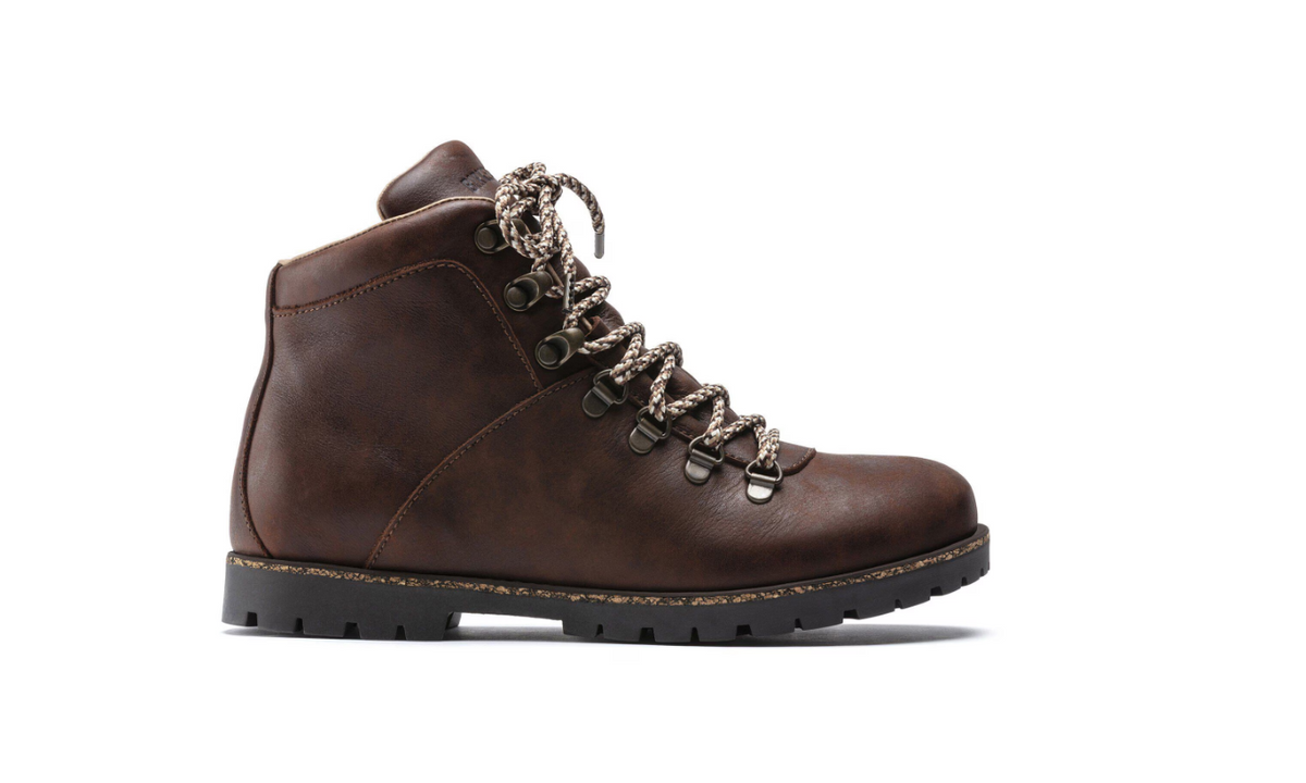 Birkenstock Jackson Nubuck Leather Boots Dark Brown Regular