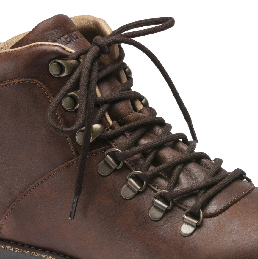 Birkenstock Jackson Nubuck Leather Boots Dark Brown Narrow