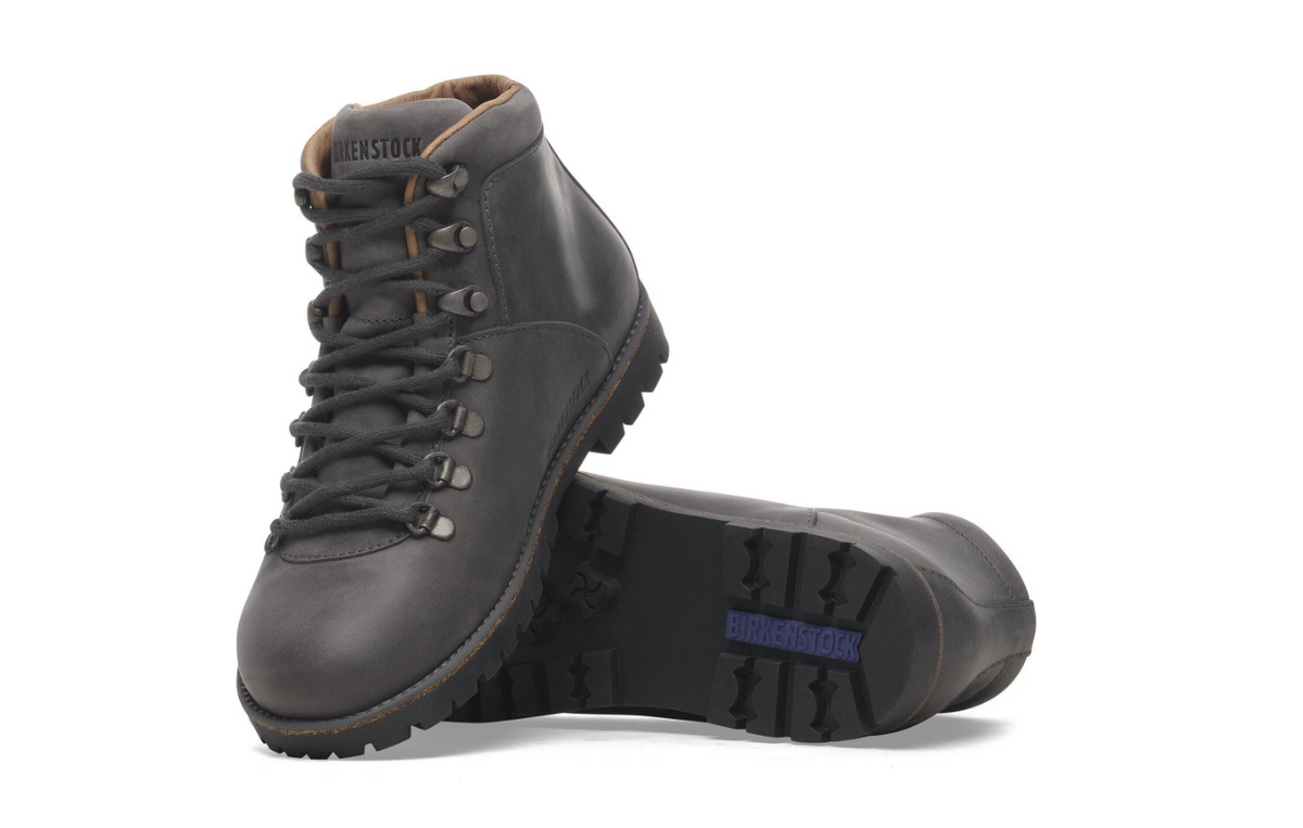 Birkenstock Jackson Nubuck Leather Boots Graphite Narrow
