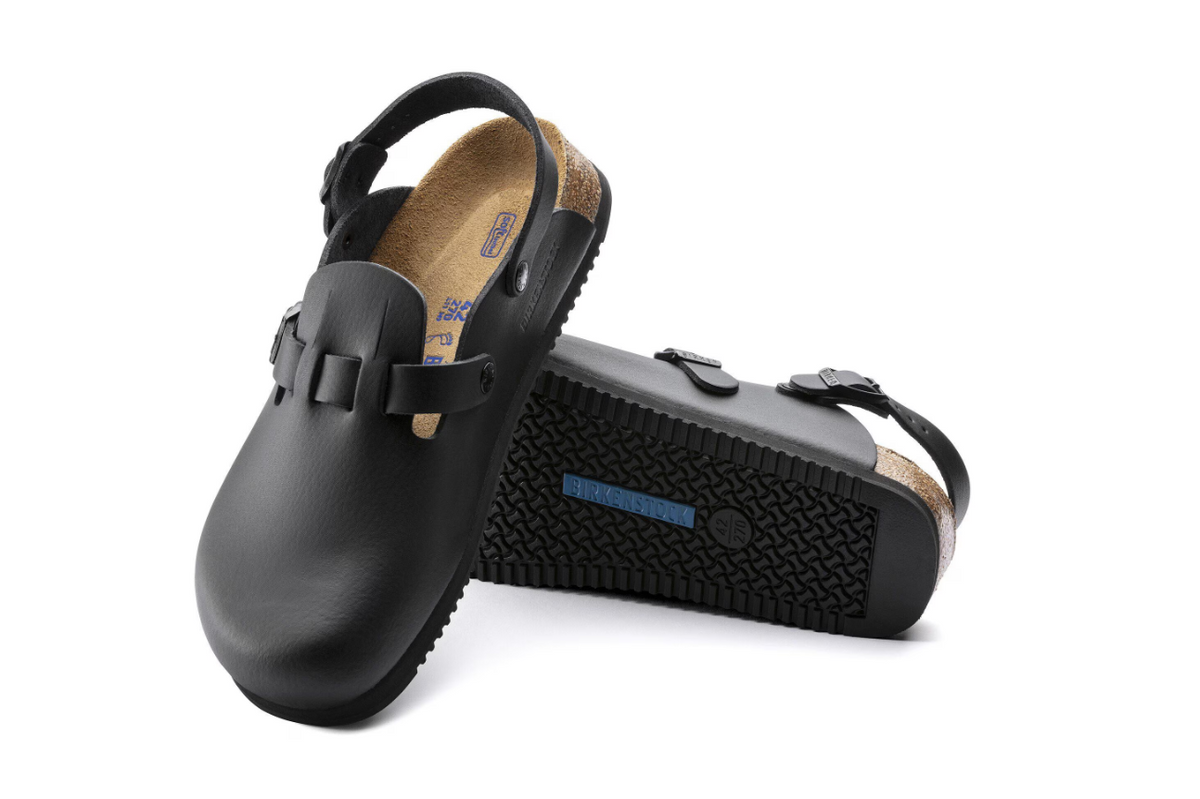 Birkenstock Kay SL Soft Footbed Natural Leather Black Narrow