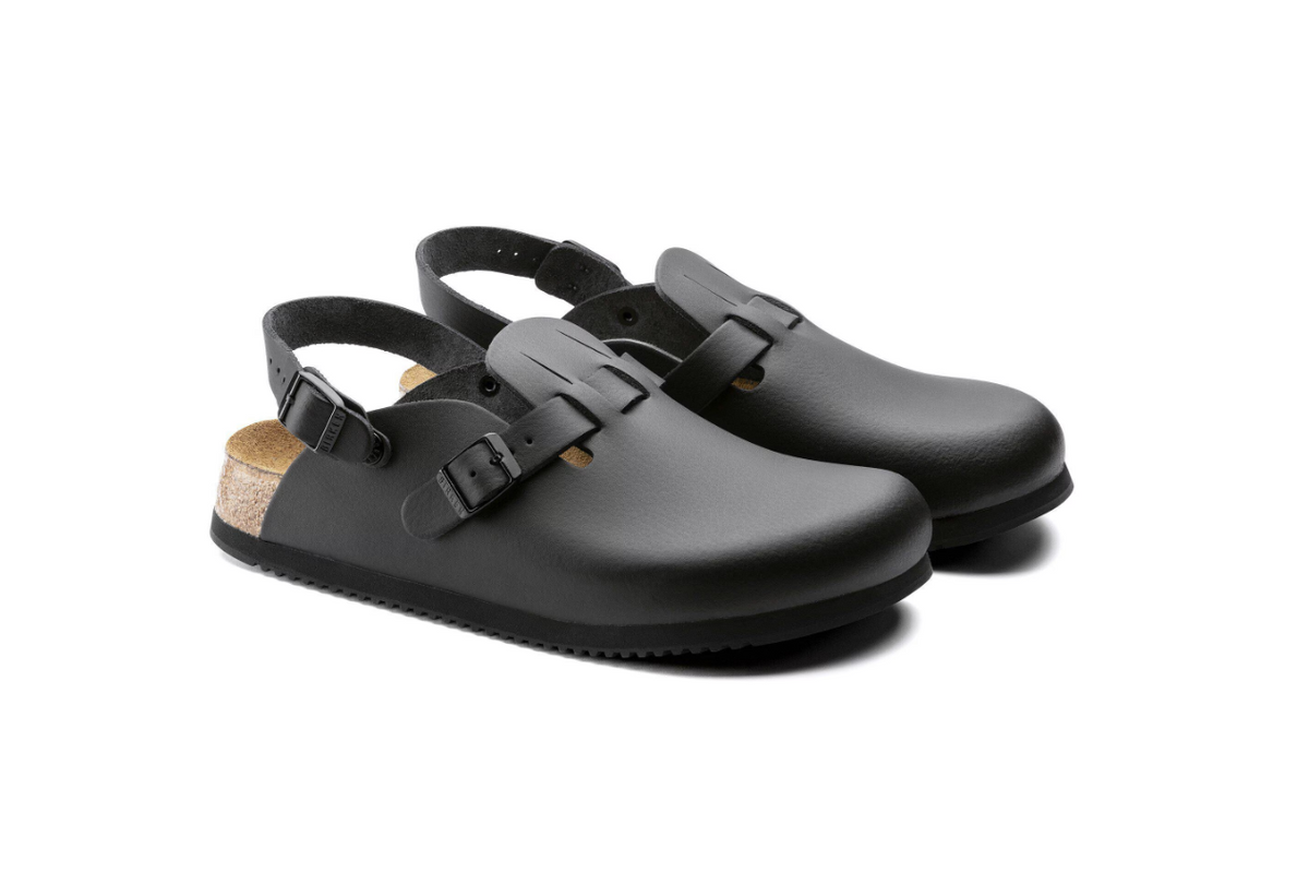 Birkenstock Kay SL Soft Footbed Natural Leather Black Narrow