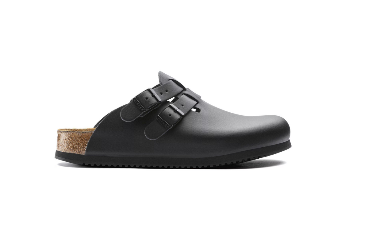 Birkenstock Kay SL Soft Footbed Natural Leather Black Narrow
