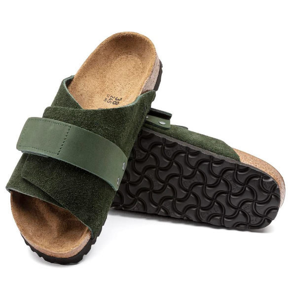 Birkenstock Kyoto VL NU Suede Nubuck Mountain View Green Regular