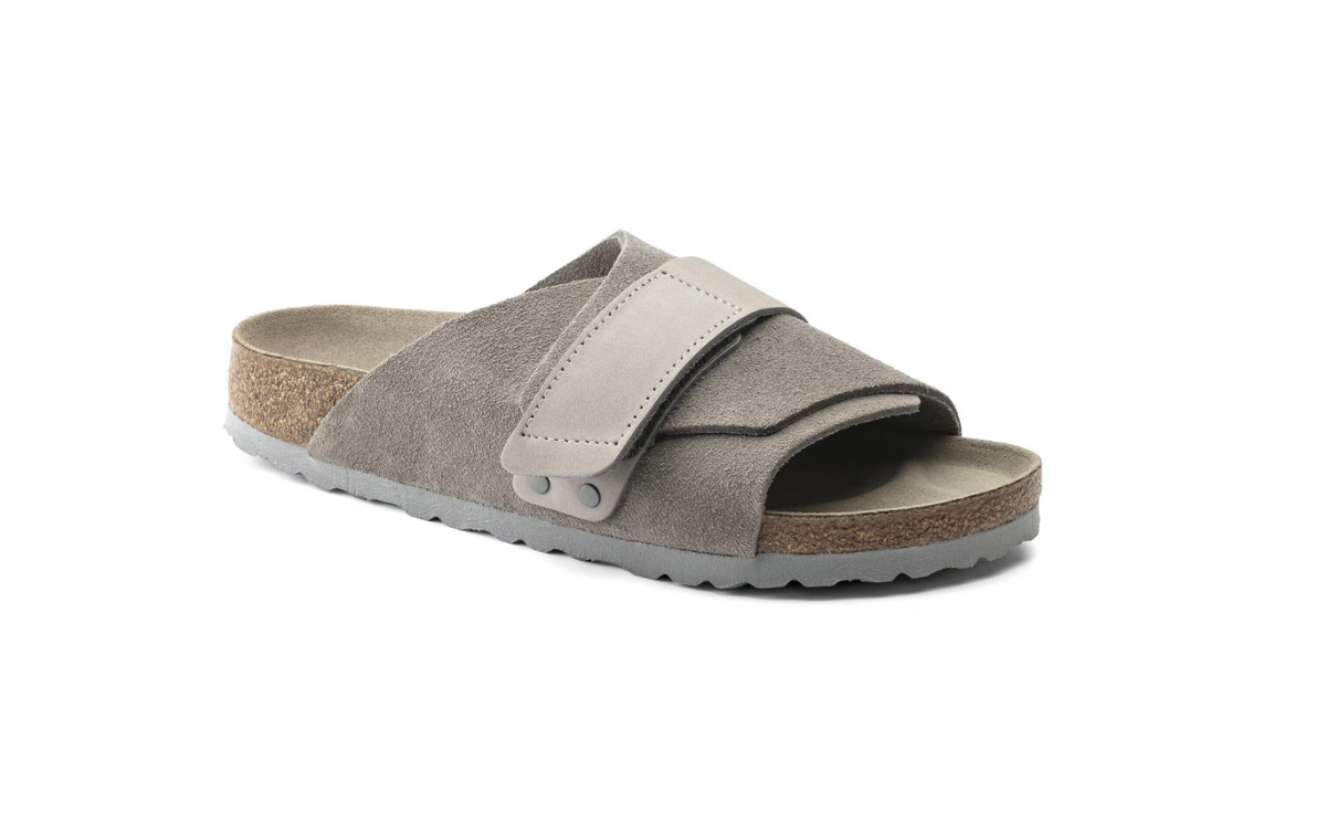 Birkenstock Kyoto Nubuck Leather/Suede Stone Coin Narrow