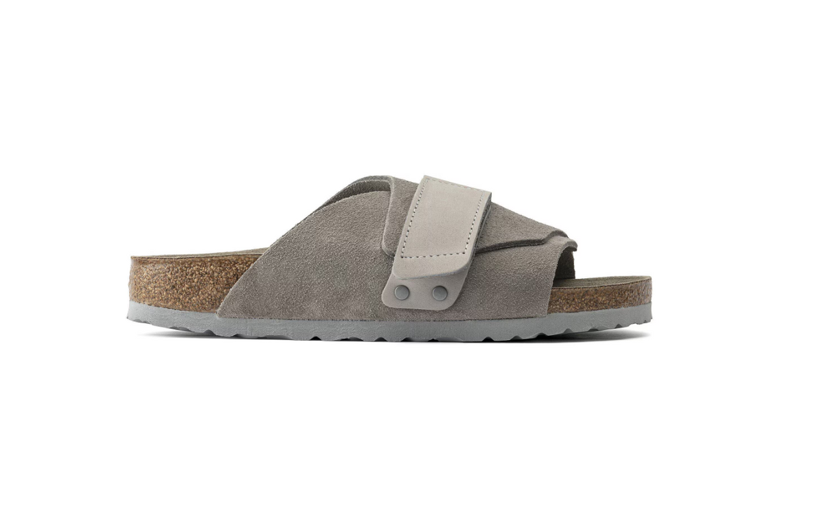 Birkenstock Kyoto Nubuck Leather/Suede Stone Coin Narrow