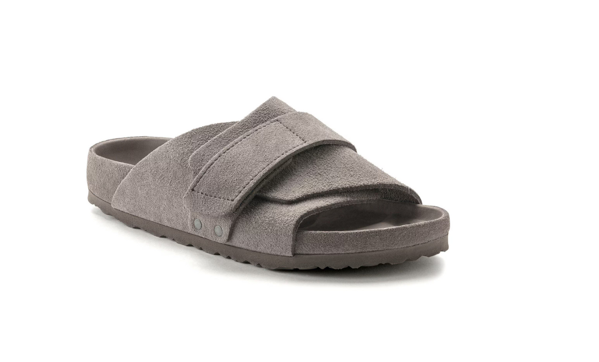 Birkenstock Kyoto Suede Leather Gray Taupe Regular