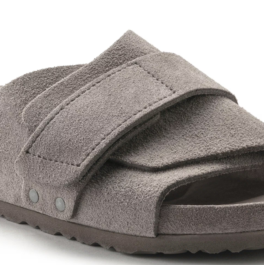 Birkenstock Kyoto Suede Leather Gray Taupe Narrow