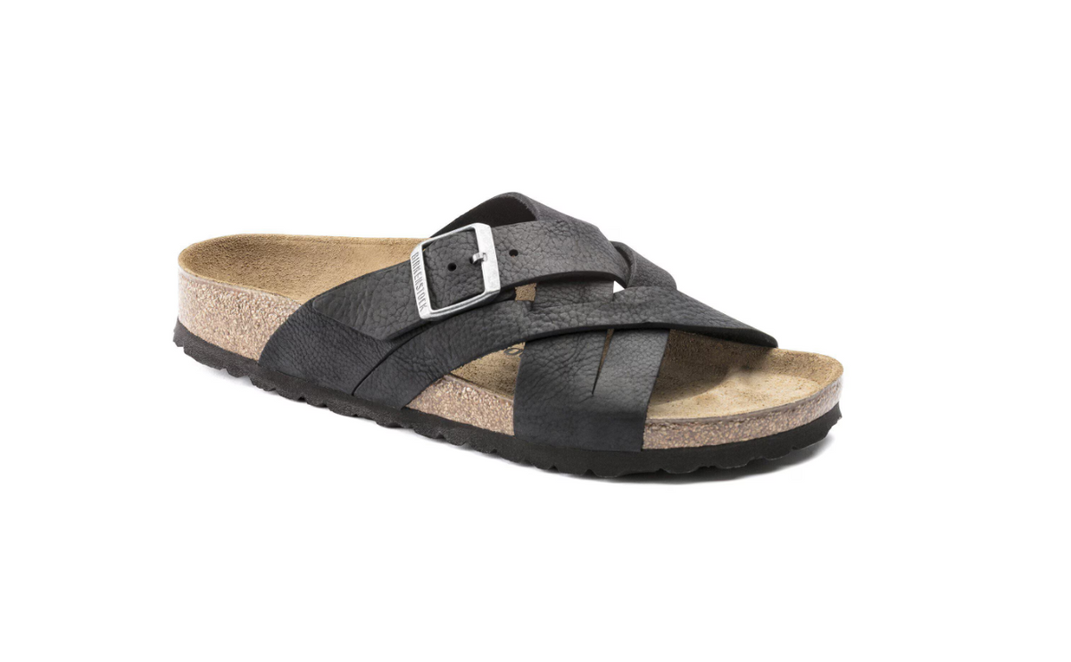 Birkenstock Lugano Oiled Leather Camberra Old Black Regular