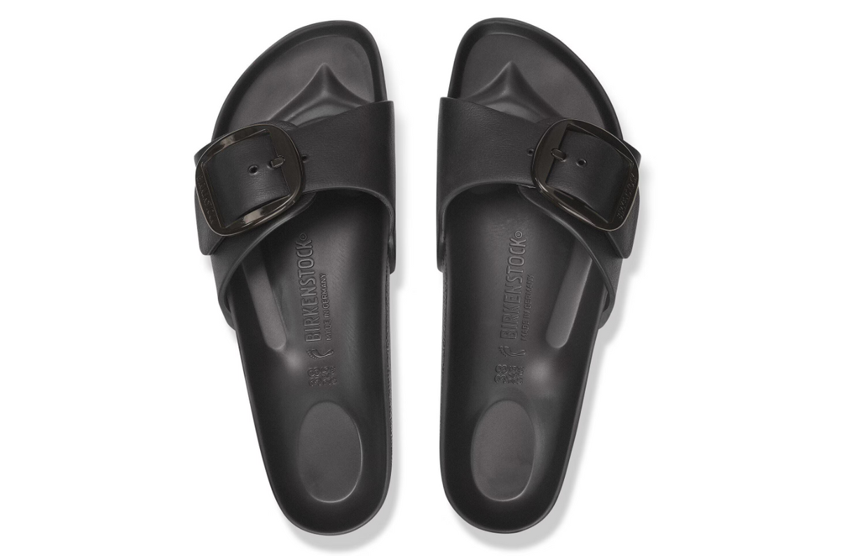 Birkenstock Madrid Big Buckle EVA Sandals Black Narrow