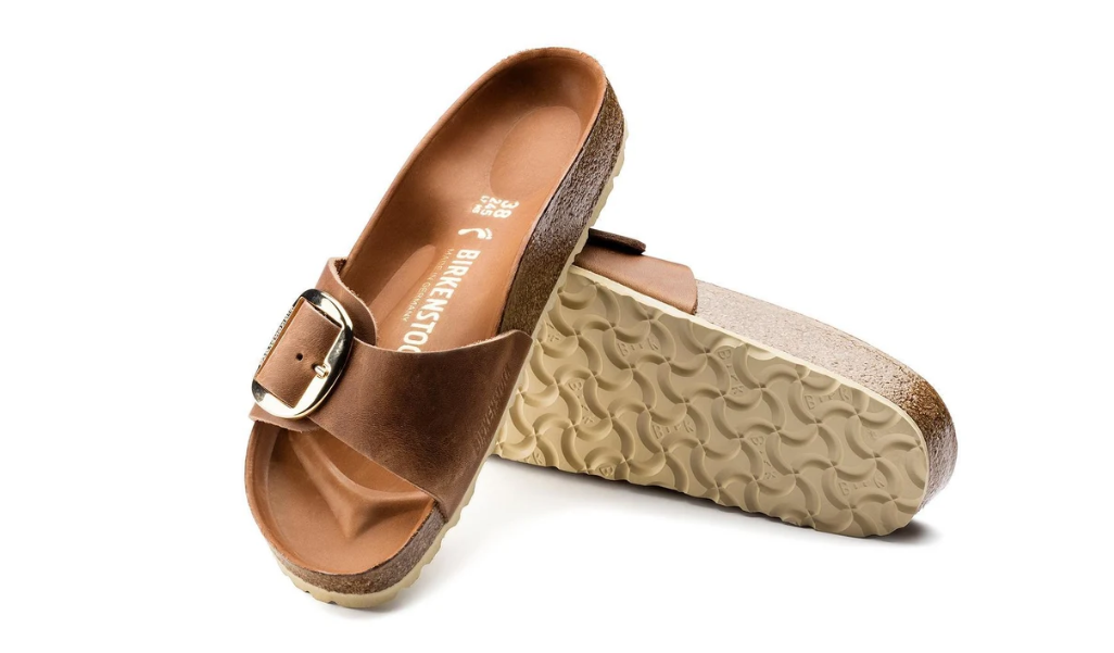 Birkenstock Madrid Big Buckle Oiled Leather Cognac Regular