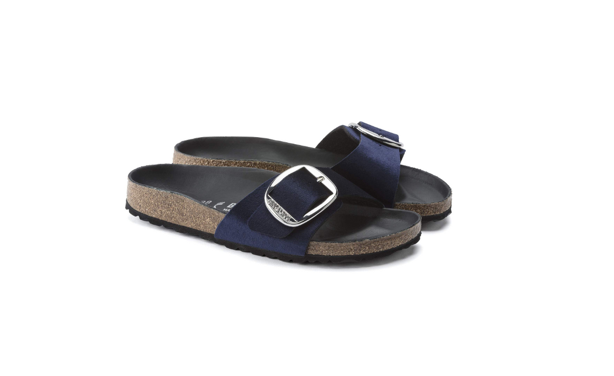 Birkenstock Madrid Big Buckle Velvet Midnight Narrow