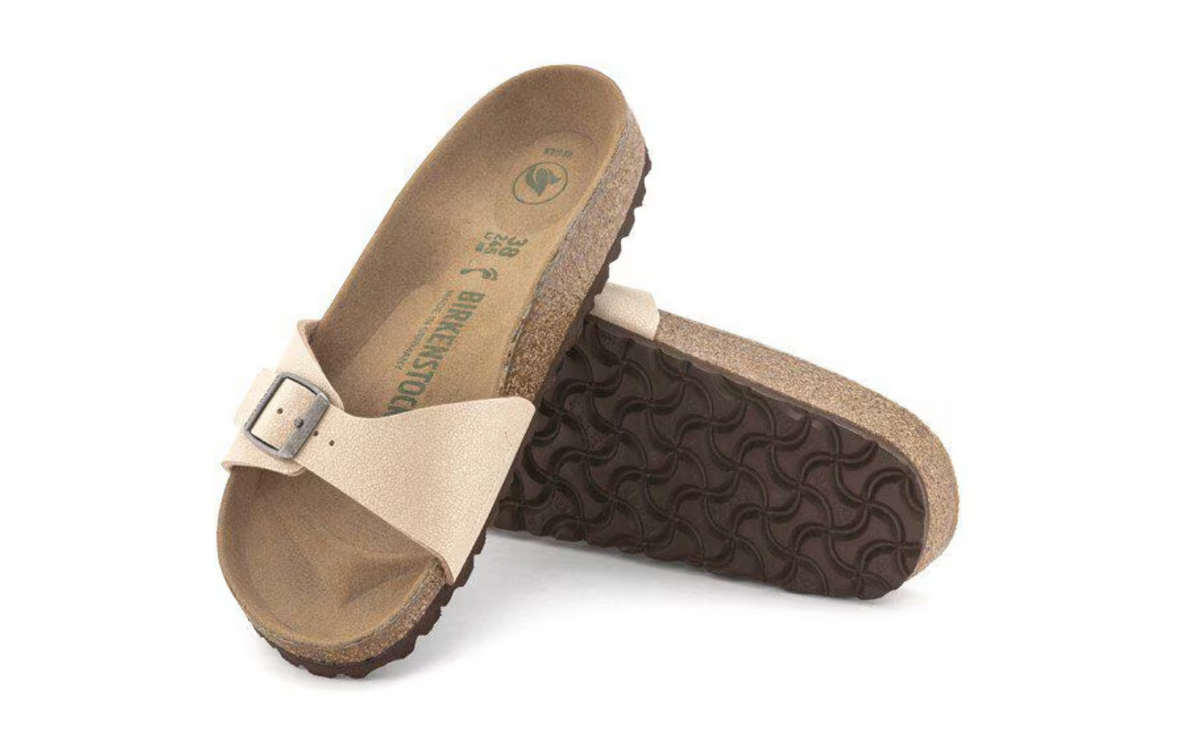Birkenstock Madrid Vegan Birko-Flor Nubuk Light Rose Narrow