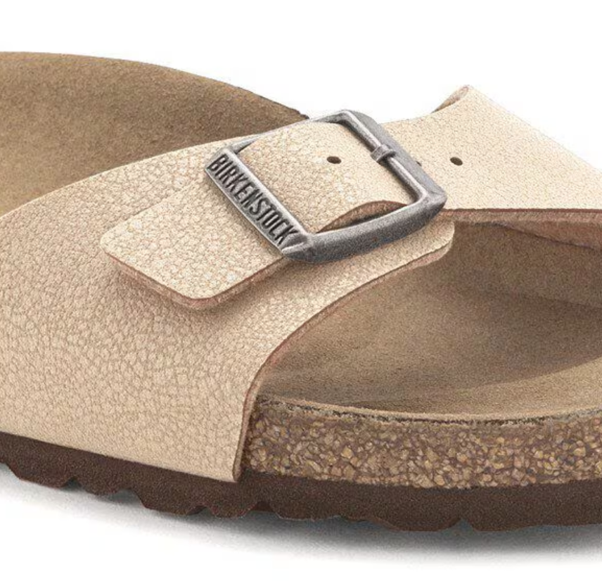 Birkenstock Madrid Vegan Birko-Flor Nubuk Light Rose Narrow