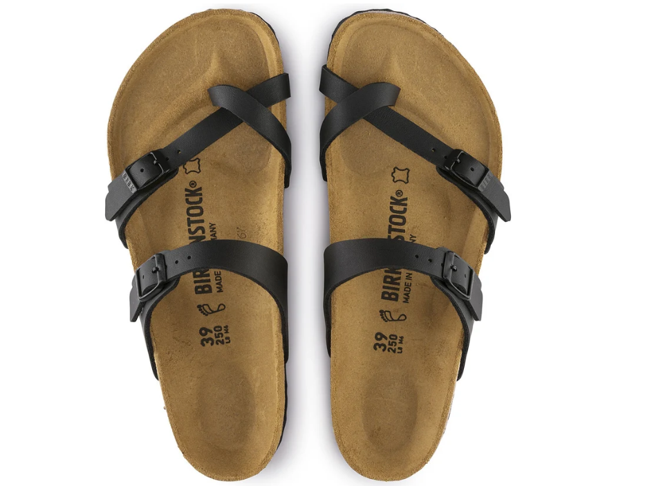Birkenstock Mayari Birko-Flor Black Sandals Narrow