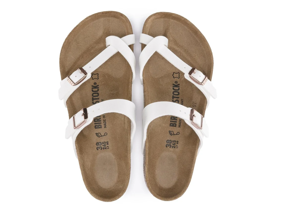 Birkenstock Mayari Birko-Flor White Sandals Regular